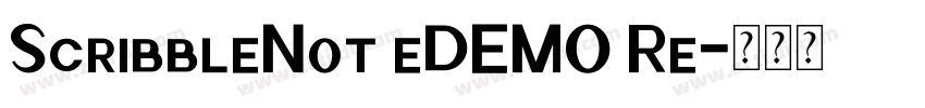ScribbleNot eDEMO Re字体转换